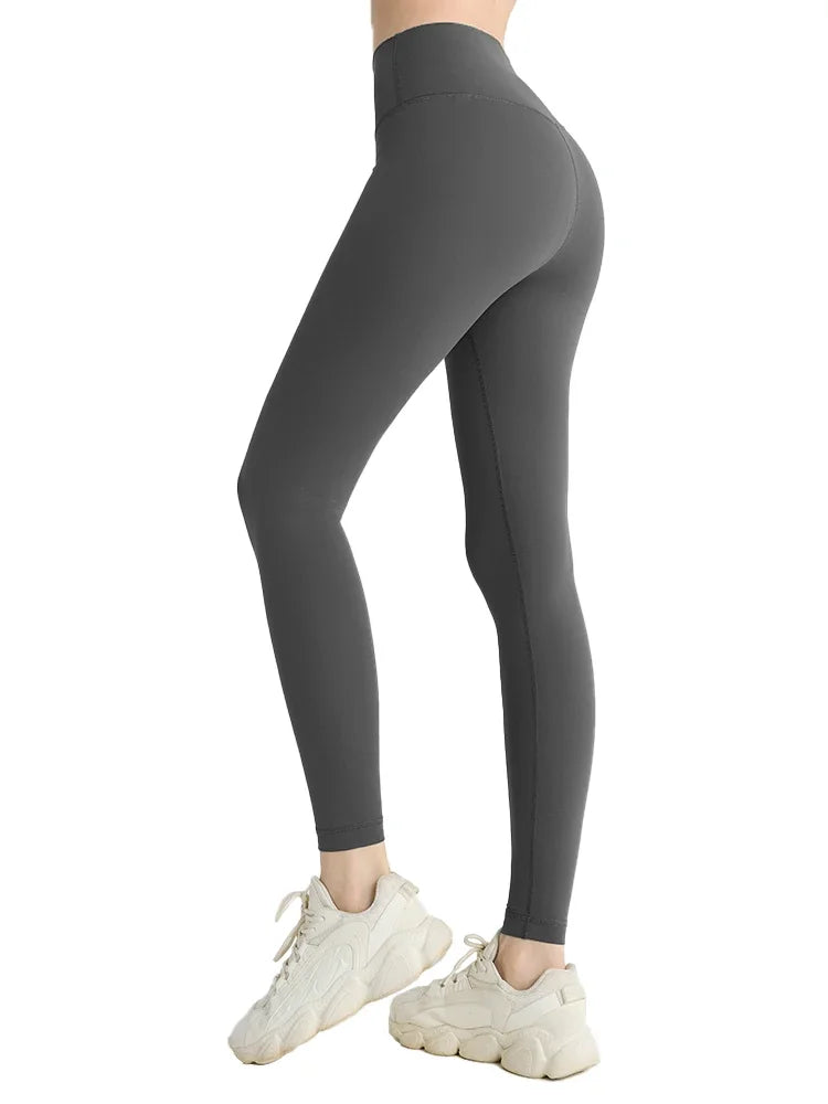 Hot Sale Yoga Leggings Women High Waisted Hip Lifting Fitness Leggings Running Cycling Pants Breathable Sports Leggings ATFH