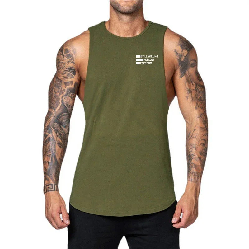Mens Workout Muscle Cool Tank Top Clothing Stringer Comfortable Gym Sporting Fashion Fitness Vest Sleeveless Korean Singlets