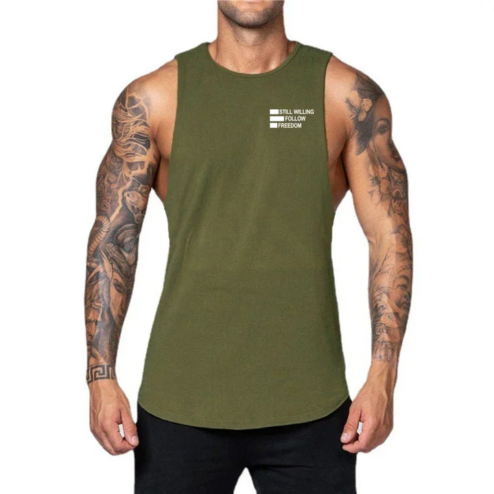Mens Workout Muscle Cool Tank Top Clothing Stringer Comfortable Gym Sporting Fashion Fitness Vest Sleeveless Korean Singlets