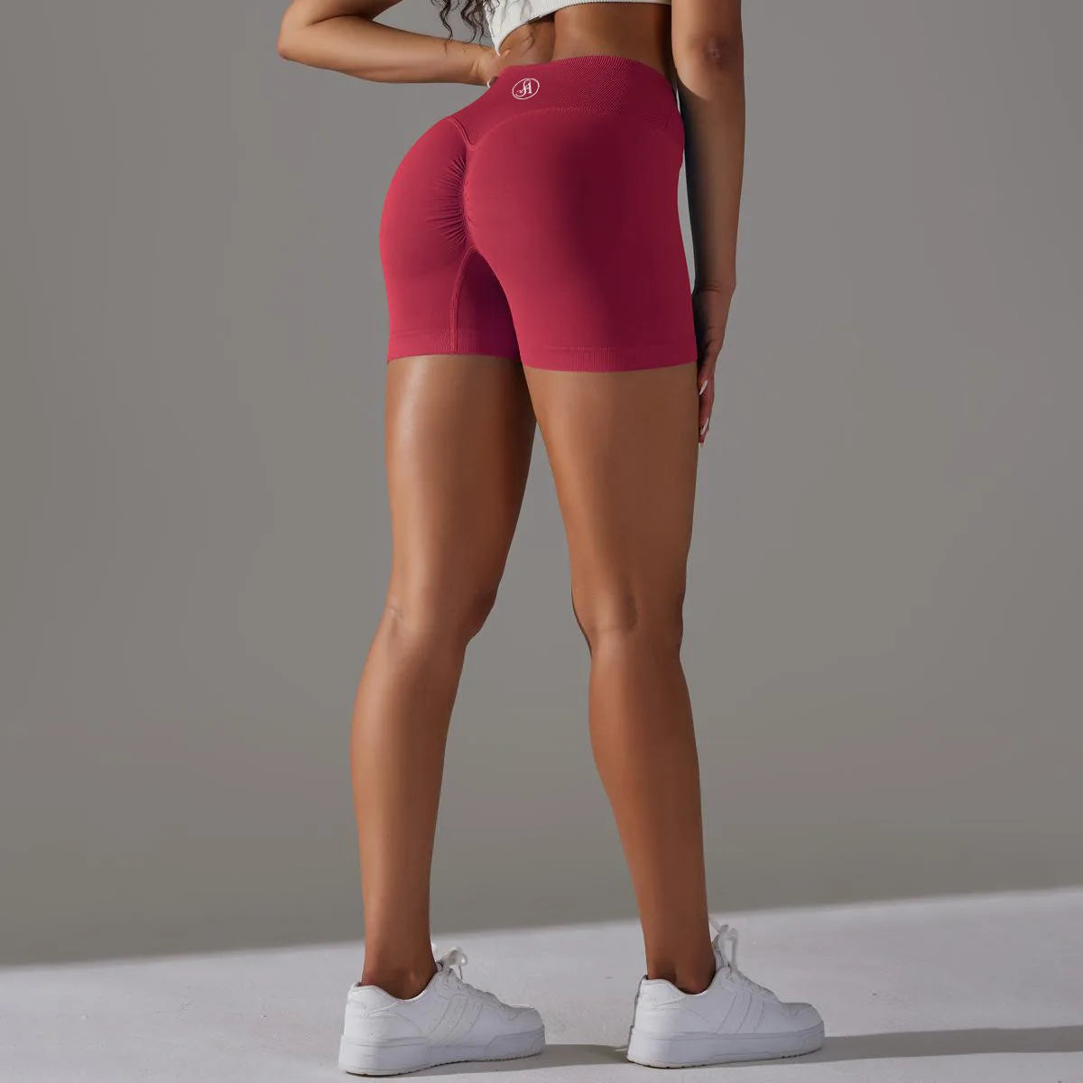 Allure The Brand  Women High Waist Workout Fitness Yoga Shorts Gym Push Up Yoga Leggings Scrunch Butt Seamless Sports Shorts