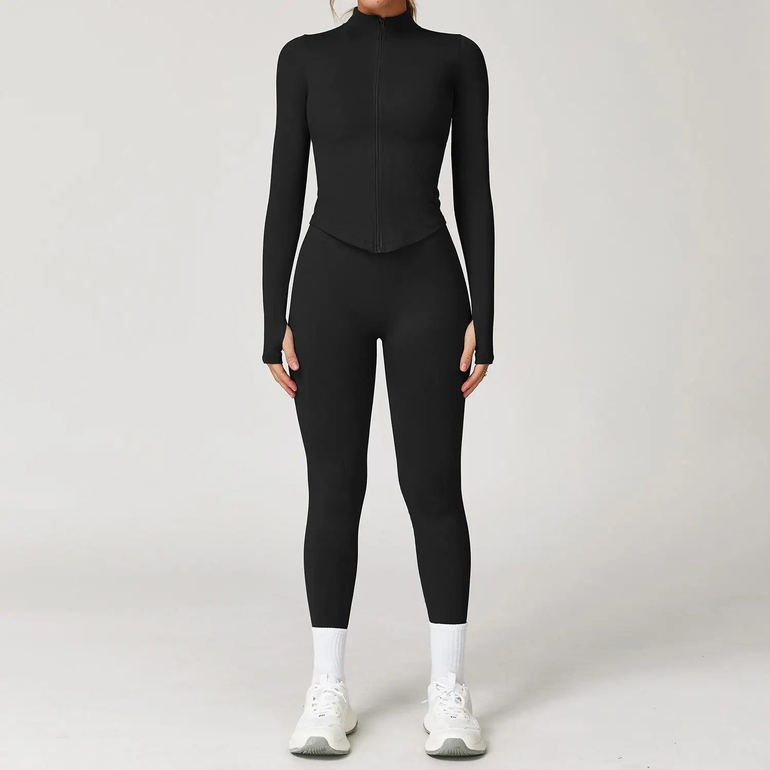 Seamless 2Pcs Yoga Pants Set Women Gym High Waisted High Support Fitness Leggings Push Up Seamless Edging Fitness Sports Bra ﻿ - ATFH