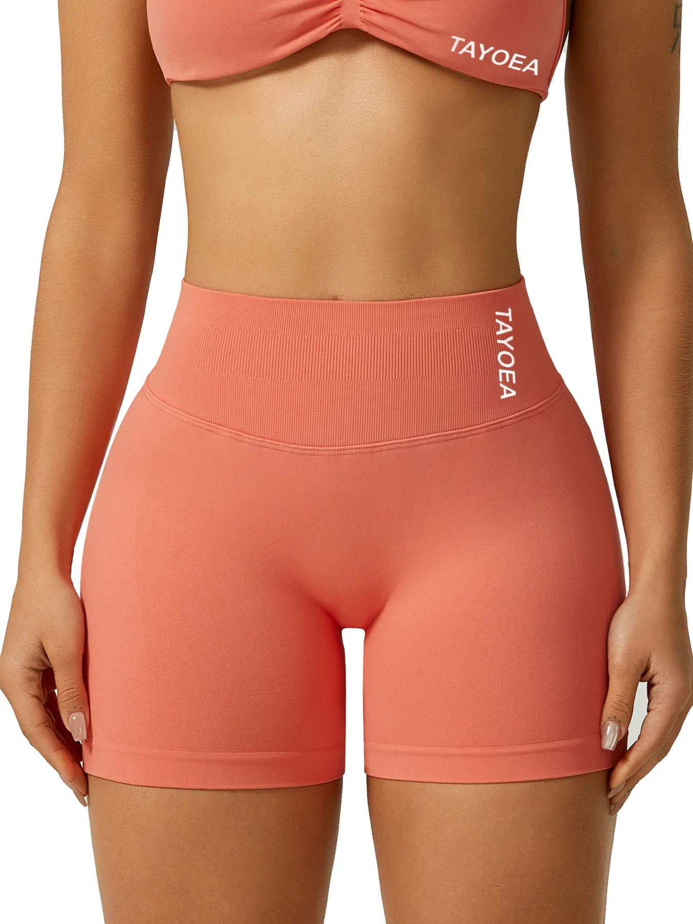 TAYOEA New hot-selling: women’s high-waist compression biker shorts, stay-put anti-roll waistband; seamless stretch with strong rebound, sweat-wicking quick-dry breathable, squat-proof, anti-chafe, butt-lift shaping, f Tahsi Fashion House