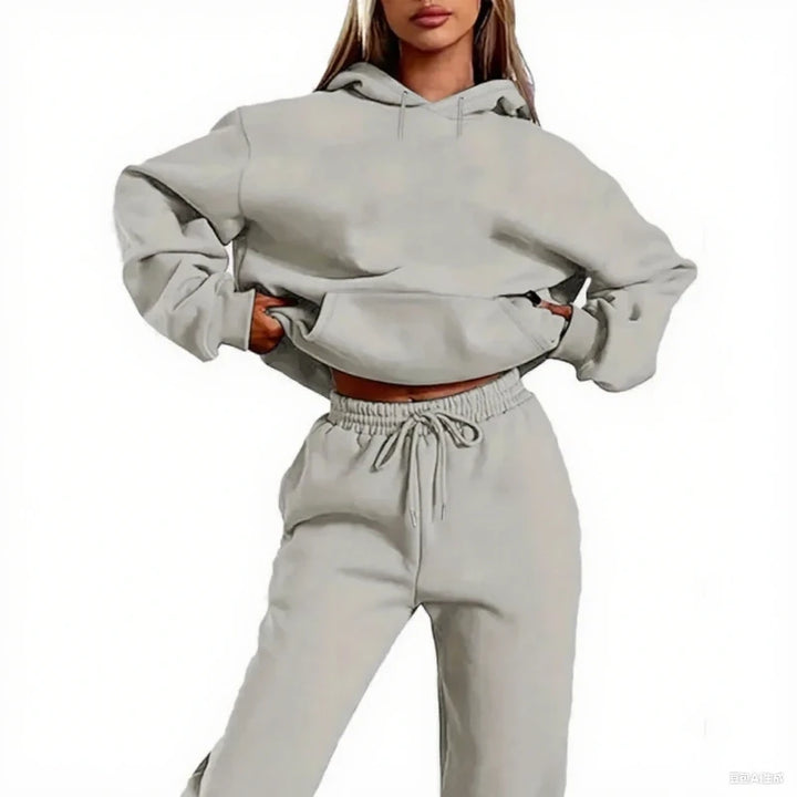 Basic Men/Women 2Pcs/Sets Sweatshirt Hoodies Pants 2025 Male Gyms Fitness Tops Joggers Sportswear Tracksuits ropa para hombre - ATFH