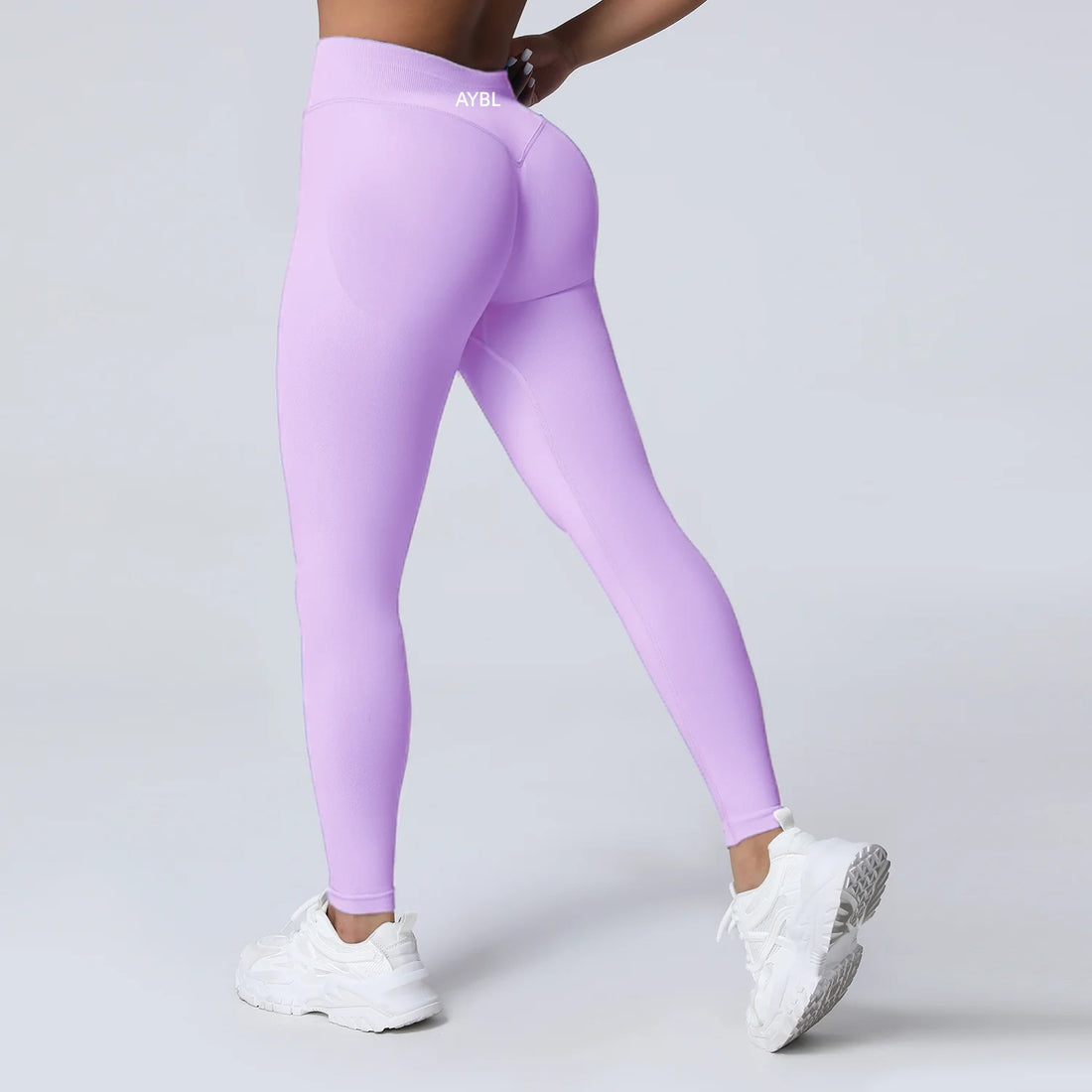 Fashion Impact Leggings Women Seamless Sports Yoga Pants Low Ribbed Band Gym clothes Fitness Workout wear Scrunch Bum Tights - ATFH