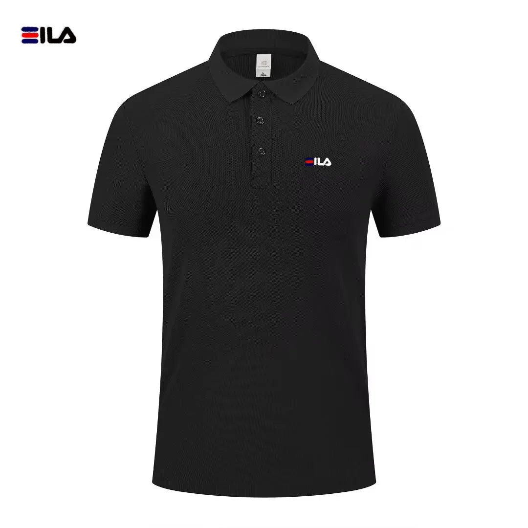 High end brand polo shirt short sleeved men's fashionable printed top summer new comfortable breathable casual lapel T-shirt