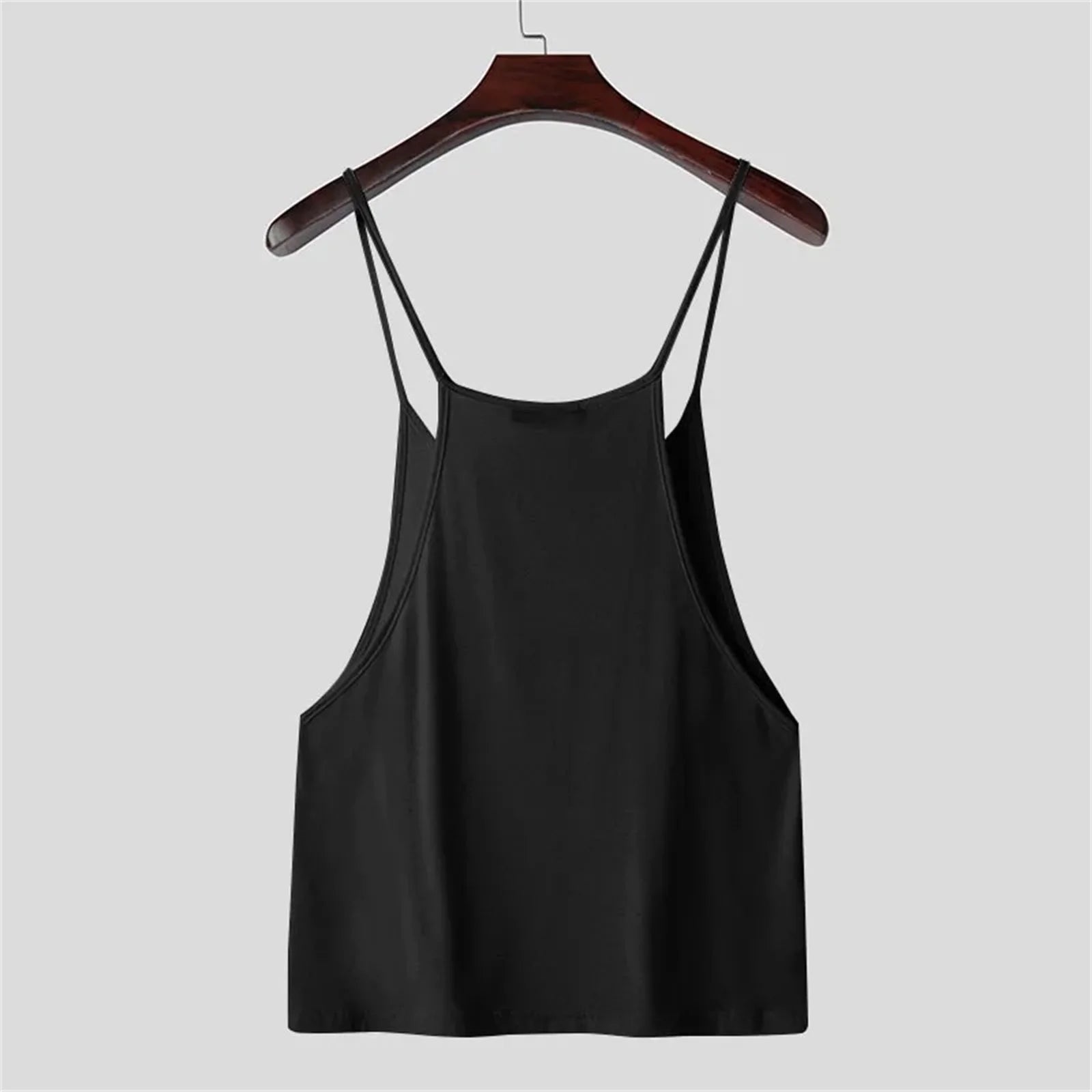 Men's Stringer Bodybuilding Tank Tops Fashionable Solid Color Casual Workout Vest Shirt for Training Running