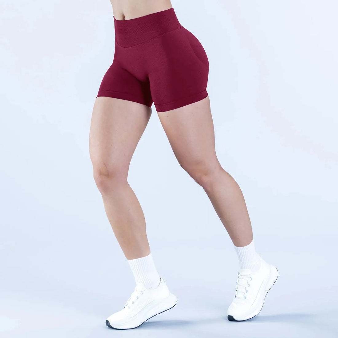 DFDK Women High Waist Yoga Shorts Scrunch Butt Lift Workout Shorts Squat Proof Fitness Gym Running Sports Push Up Athletic Leggi