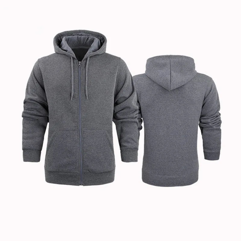 Fashionable casual zipper hoodie, hip-hop street sports shirt, skateboarding men's/women's pullover, men's hoodie - ATFH