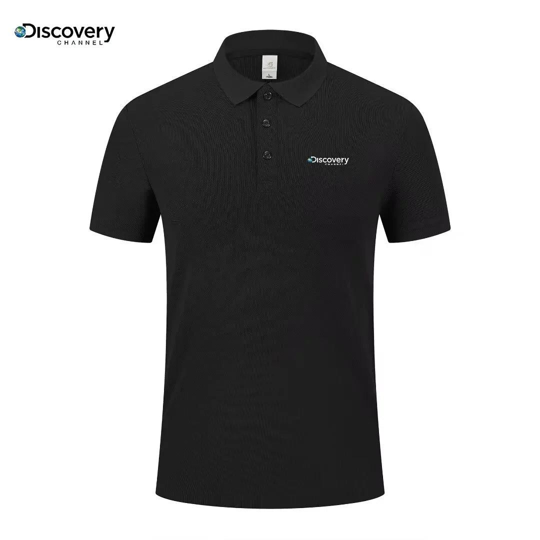Fashionable printed men's short sleeved high-end brand polo shirt comfortable and breathable top summer casual fashion T-shirt