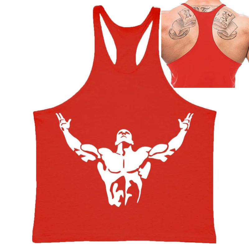 Gym Top Men Bodybuilding Shirt Fitness Men's Vest Singlet Sleeveless Sweatshirt Man Clothes Clothing Stringer Vests Singlets