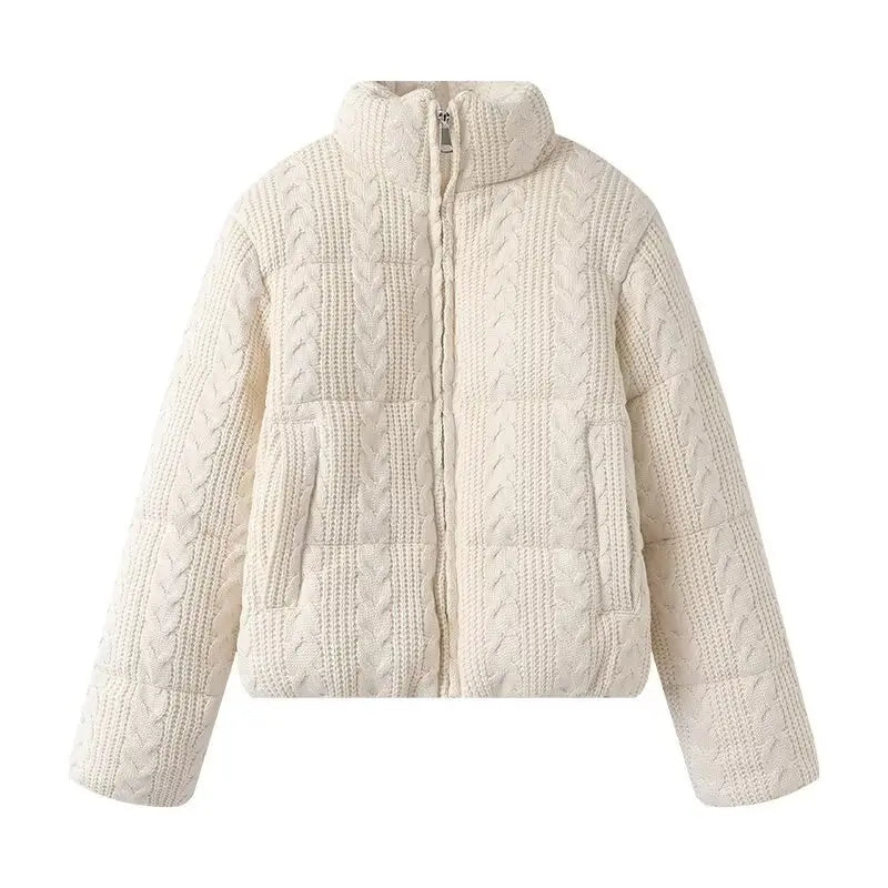 Jackets Women's Parkas Winter Coat Thick Warm Outwear Long Sleeve inszart Elegant Fashion With Zipper 2025 Casual Woman Jackets ATFH