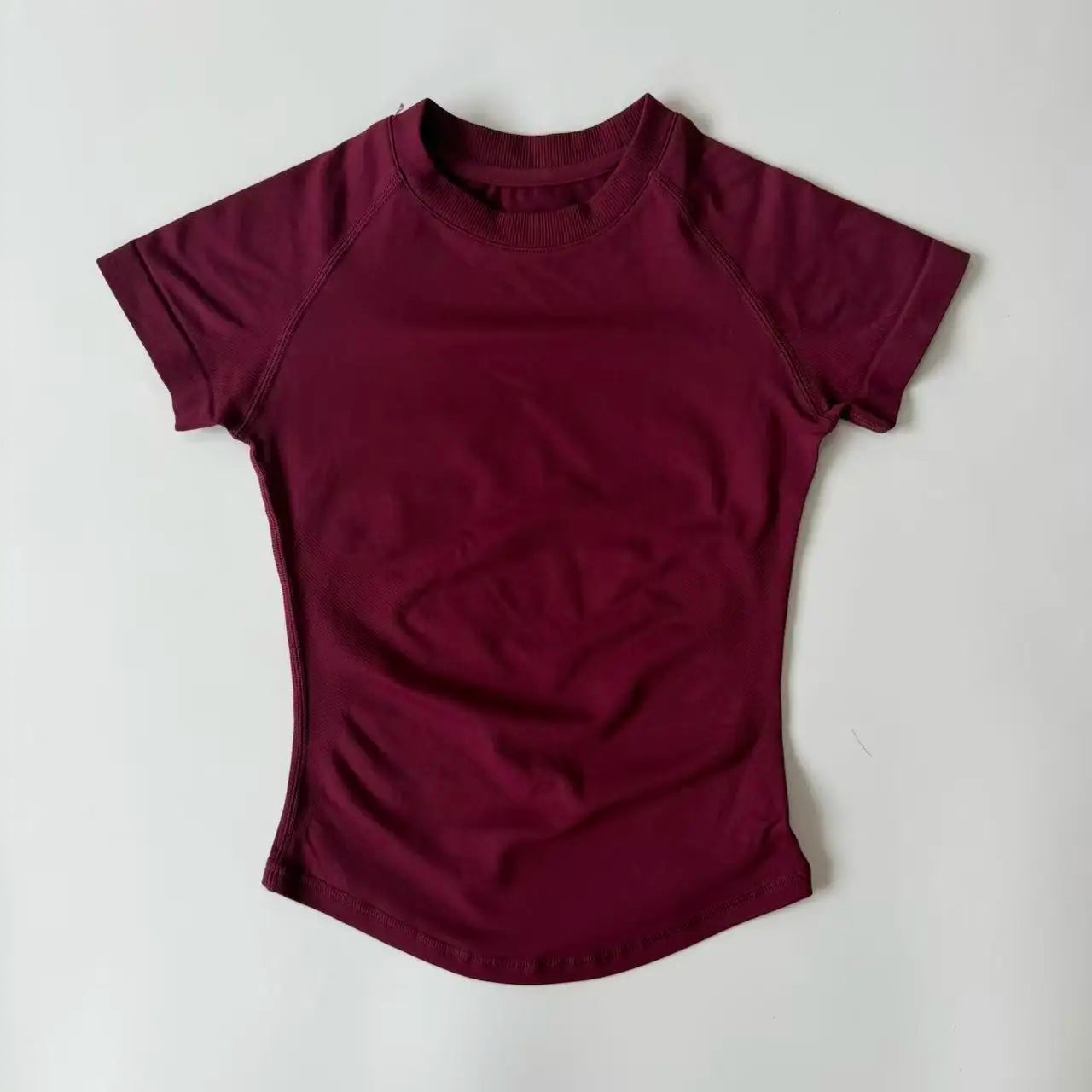 Yoga Short Sleeve Top Women Workout Gym Crop Top Light Weight Yoga Top Workout Shirt Longline Sports Stretchy Shirts - ATFH
