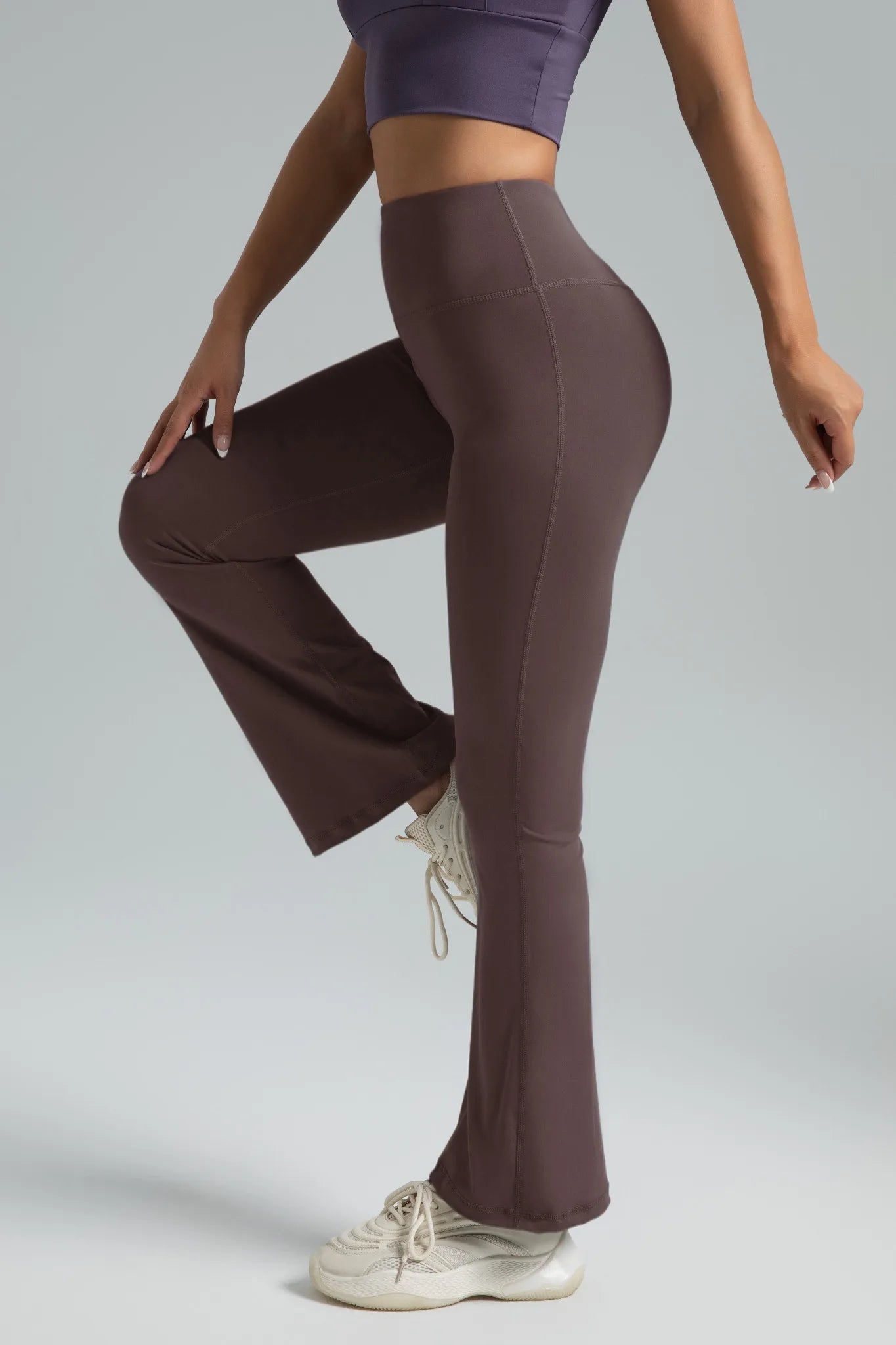 Women's High Waisted Bootcut Yoga Pants - Flared Leggings for Workout and Casual Wear - Comfortable and Stylish Activewear ATFH