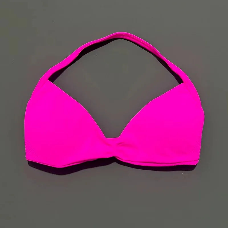 Sports Strappy Bra Yoga Underwear Women Gym Top Running Exercise Backless Bra High Support Active Wear Fitness Workout Halter - ATFH