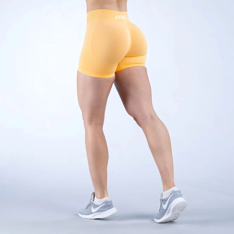 Yoga Shorts Fashion Low Waist Seamless Yoga Shorts Scrunch Bum Gym Shorts Women Workout Biker Stretch Fitness Shorts Tahsi Fashion House