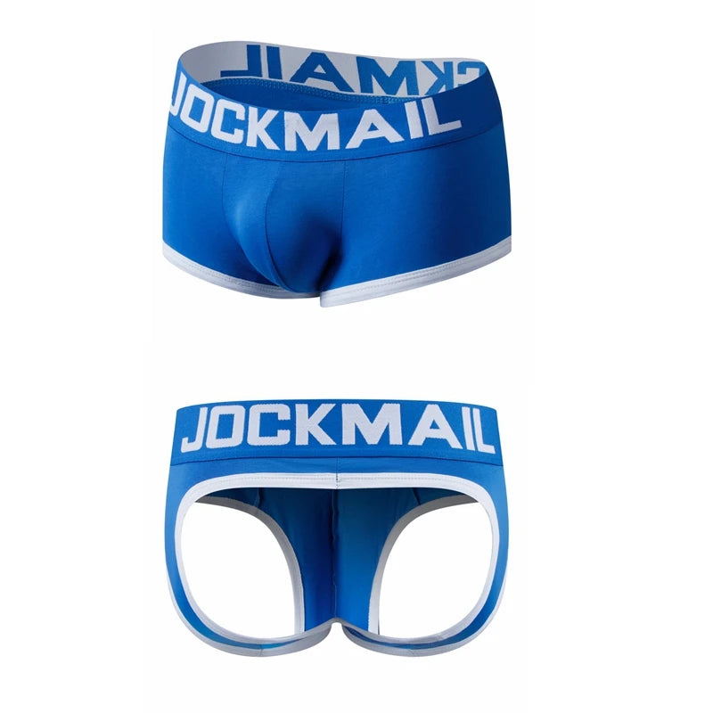 Mens Underwear Jockstrap Boxer Trunks Gay Penis Pouch Cueca Boxer Calzoncillos Hombre Man Boxer Shorts Sleepwear Gay Panties
