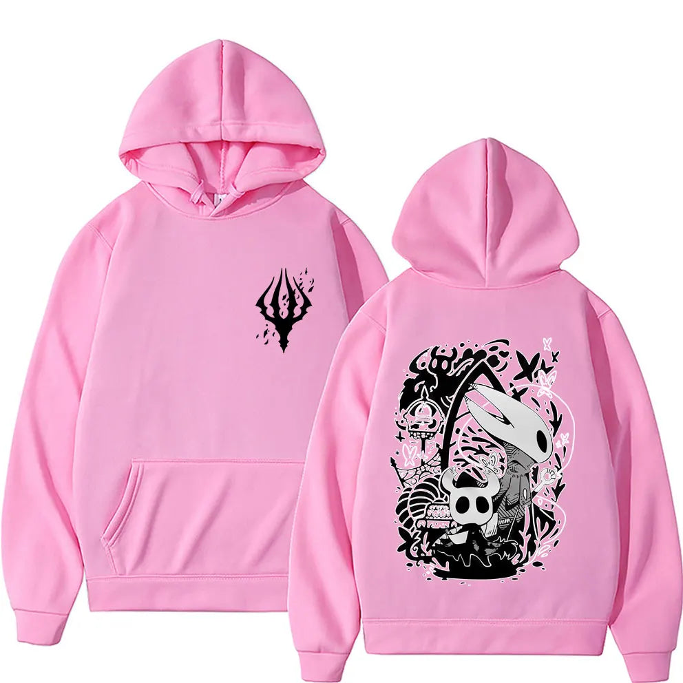Game Hollow Knight Graphic Hoodie Men Women Clothing Casual Oversized Streetwear Male Vintage Fleece Hoodies Fans Gift hoodies
