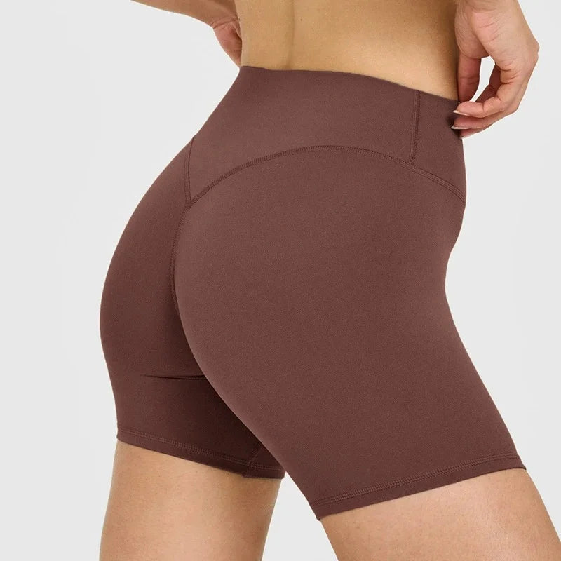 Women Halter Deep V Sports Bra High Waist V Cut Yoga Shorts Soft Stretch Gym Pilates Training Fitness Athletic Active Wear