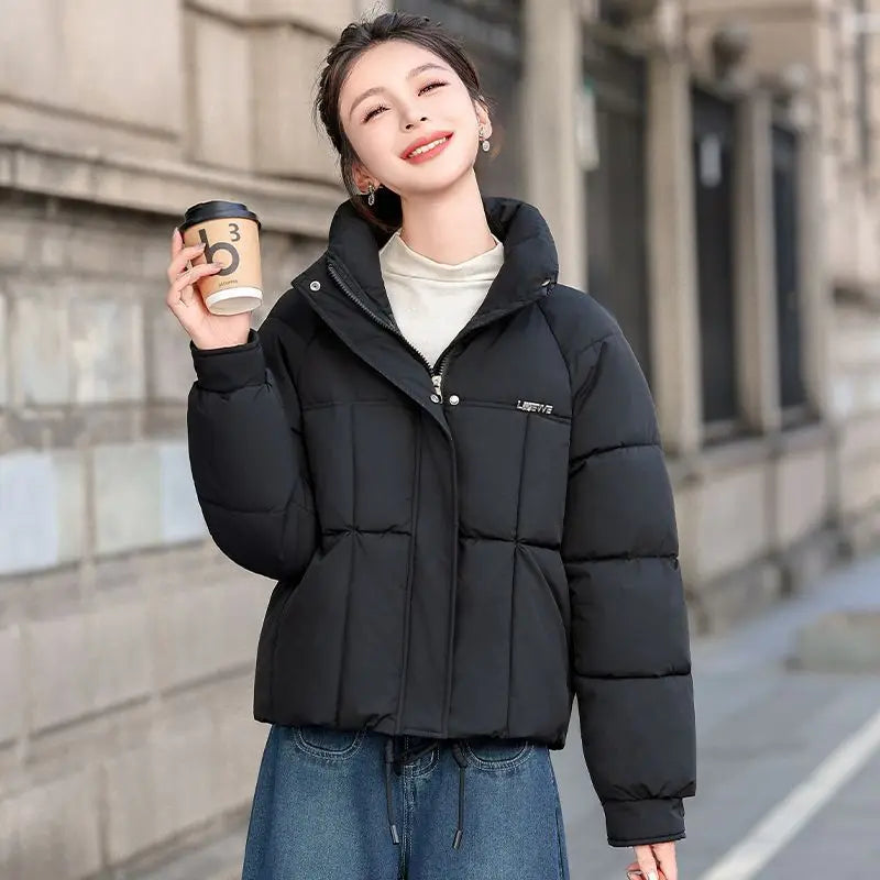 Women's Winter Parkas 2026 New Thicken Short Loose Ladies Cotton Jacket table Version Temperament Female Coat ATFH