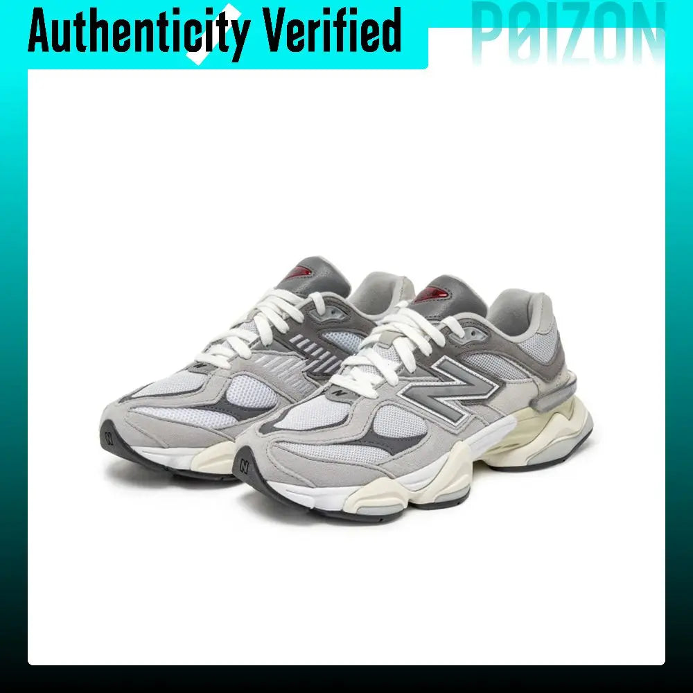 New Balance NB 9060 Classic And Versatile Low top Casual Shoes Unisex Light Gray U9060GRY