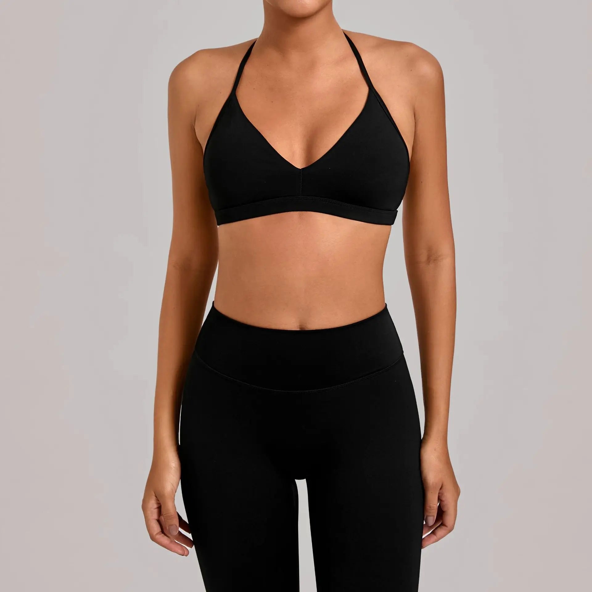 Gym Workout Fitness Top Adjustable Strap Yoga Bras Hollow Out Back Versatile Sports Bra Fitness Running Sports Bra for Women - ATFH