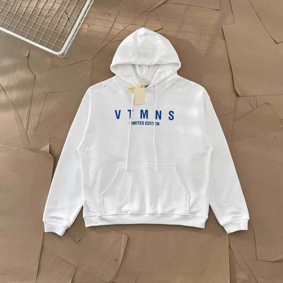 Top Grade 1:1 VT For Seasons Collection Printed Women Men Hooded Sweatshirt Hoodies OversizedMen Cotton Hoodie Pullover - ATFH