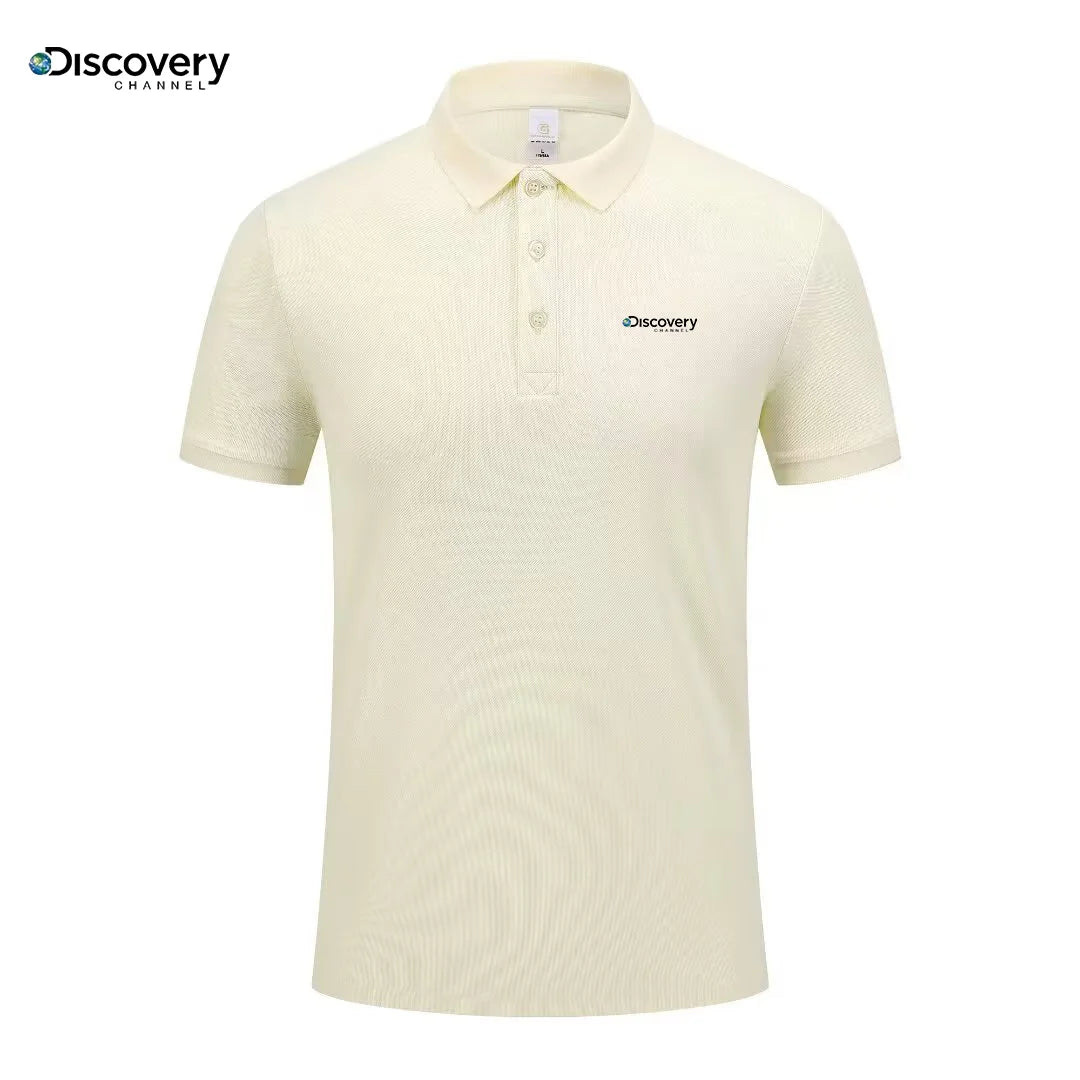 Fashionable printed men's short sleeved high-end brand polo shirt comfortable and breathable top summer casual fashion T-shirt