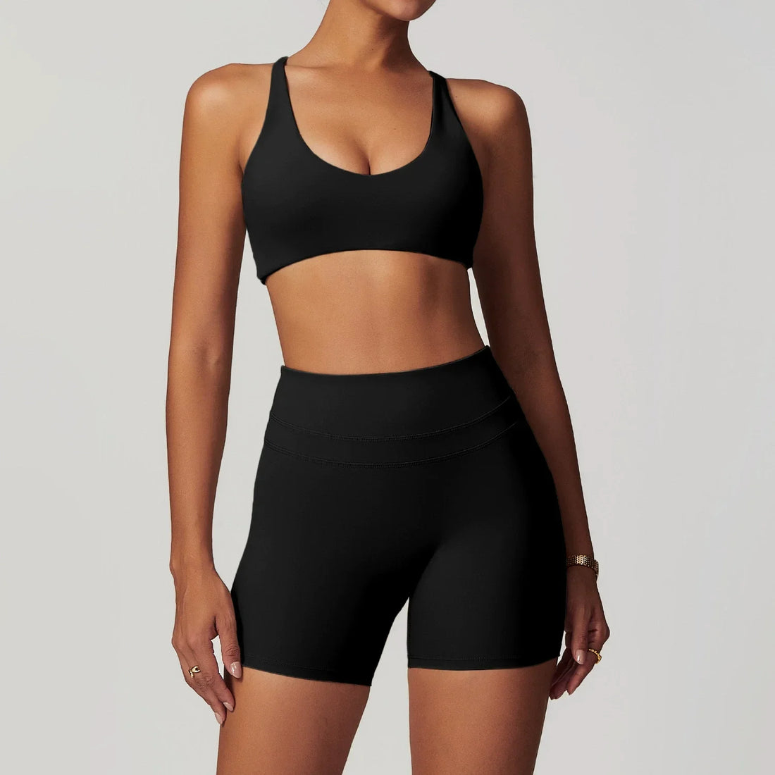 2 Pieces Sportswear Women Yoga Set Gym Clothes Sportswear Yoga Suits Fitness Set Tracksuits Sports Bra Gym High Waist Leggings - ATFH