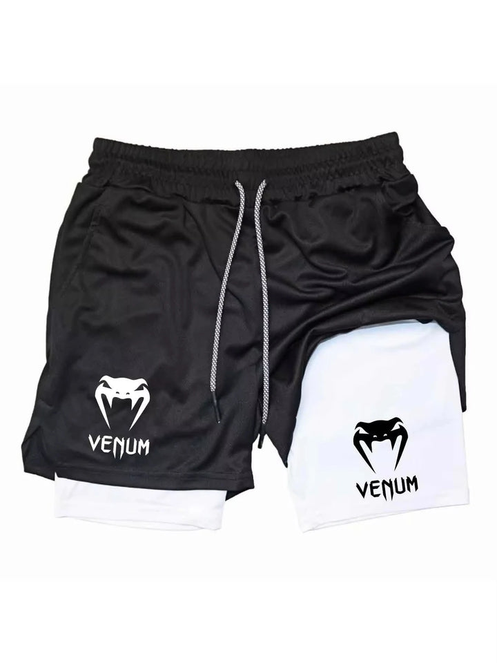 2026 Summer Sports Shorts 2-in-1 Gym Running Shorts Slow Running Casual Sportswear Fitness Double Layer Shorts