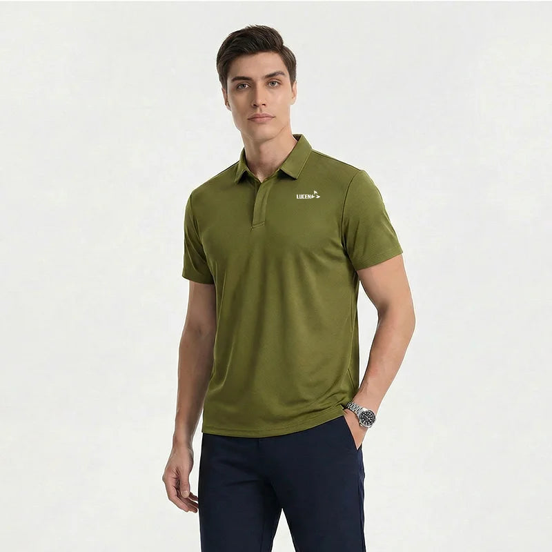 LUCEN Summer fashion high-quality POLO shirts outdoor casual sports short-sleeved T-shirts Tops Breathable Tees