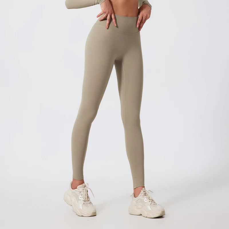 Hearuisavy Summer High Waist Workout Leggings Woman Gym Pants Running Push Up Sports Leggings Quick-Dry Scrunch Tight Yoga Pants - ATFH