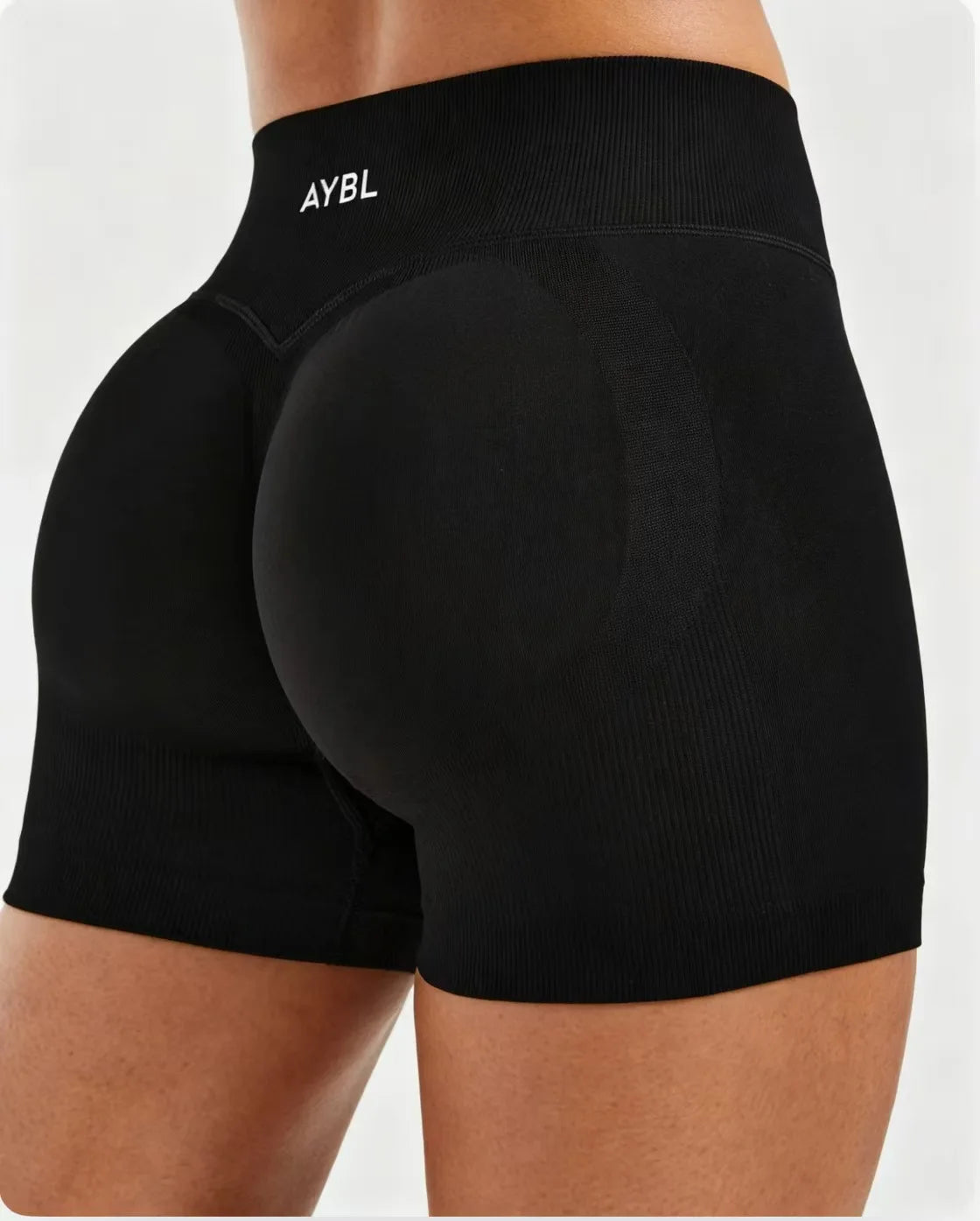 Shorts de yoga sans couture taille basse pour femme, effet froncé, extensibles, pour le sport et le fitness