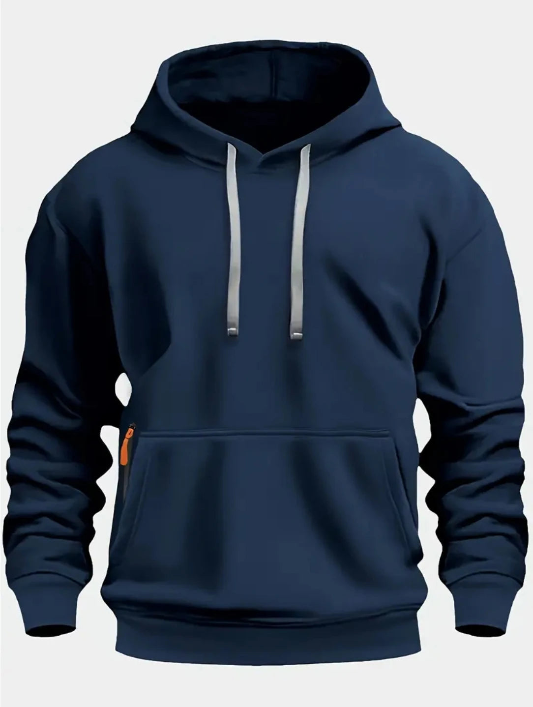 Fall/winter New Arrival Men's fleece Hoodie High Quality Solid Color Hooded Sweatshirt Male Fashionable street style sweatshirt ATFH