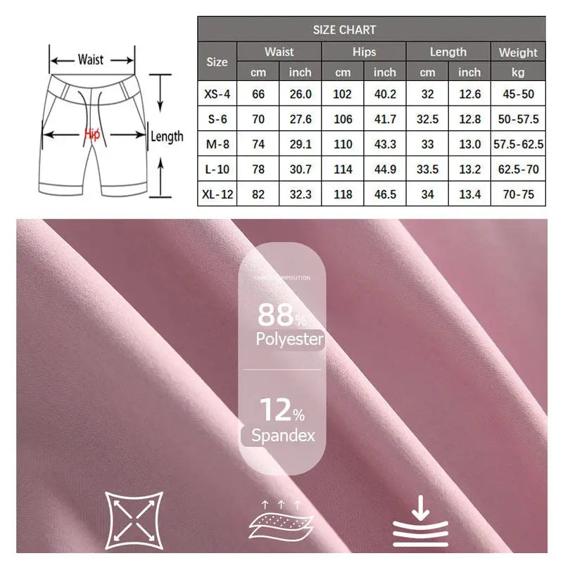 Women Outdoor Running Shorts Summer High Waist Yoga Shorts 2 In 1 Gym Short Sportswear Female Quick Dry Workout Clothes Tahsi Fashion House