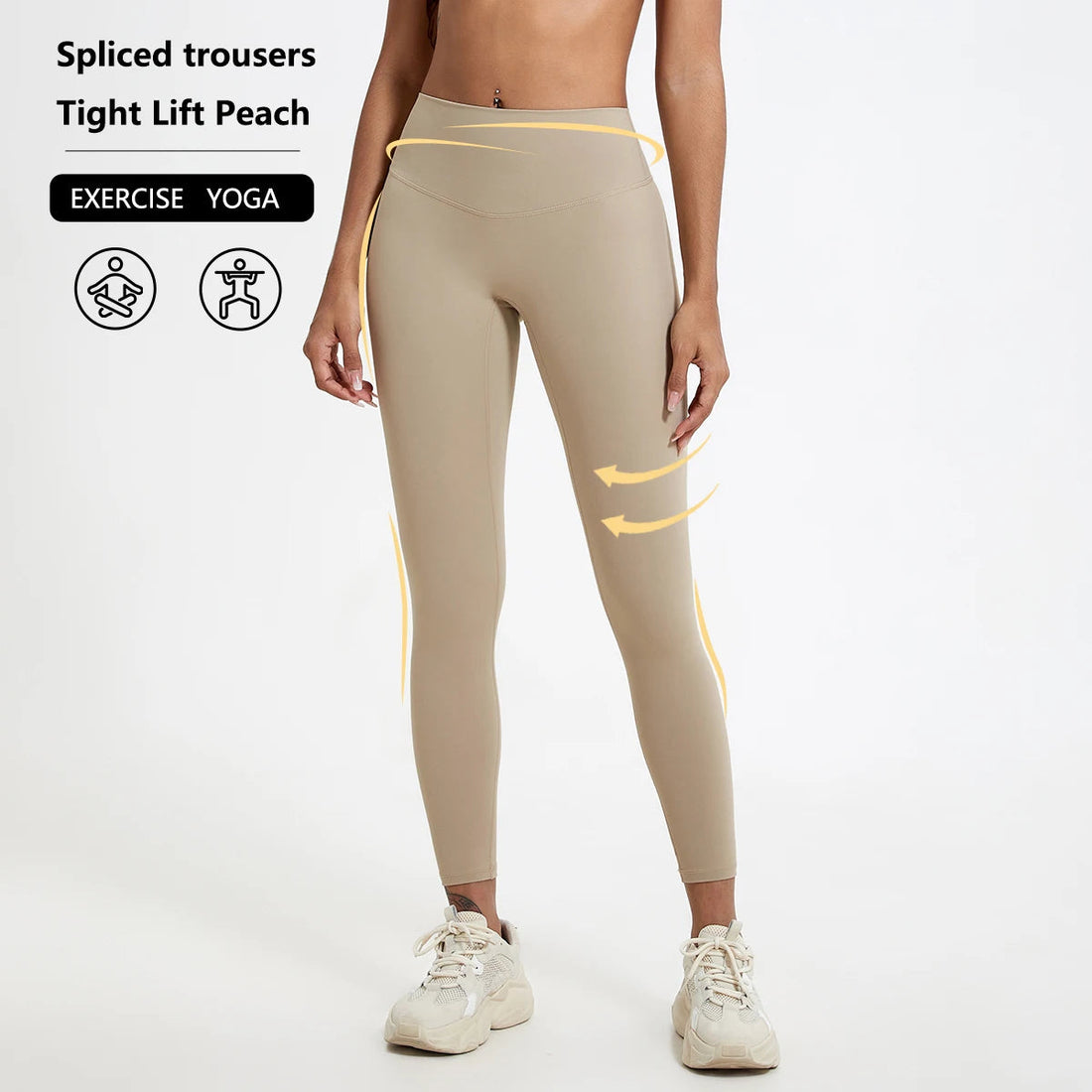 Summer Women's High Waist Sweatpants Hip Lift Tummy Tuck Gym Leggings Female Running Workout Tights Pants Women's Yoga Pants ATFH