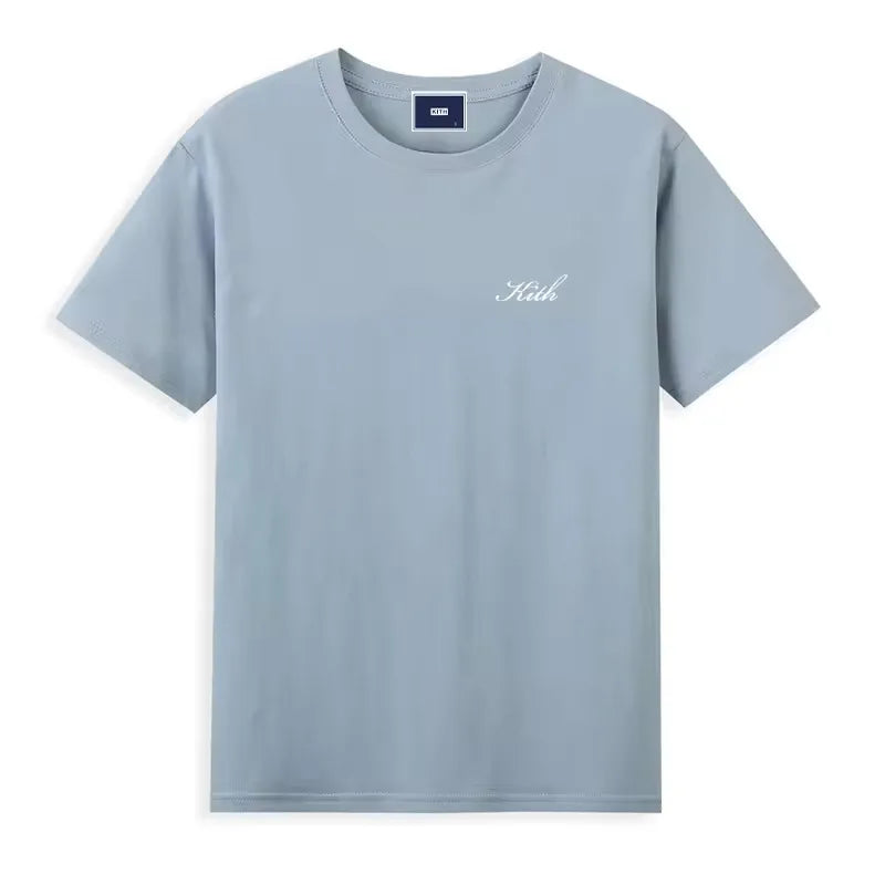 Hot sales Men Women Pure Cotton Embroidery T-Shirt Short Sleeve Tees Simple Solid Fashion Brand Exports Japan style ATFH