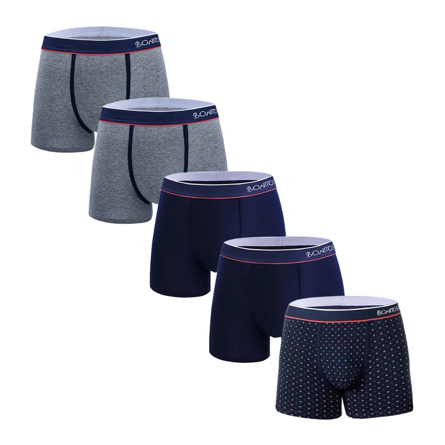 5pcs Sexy Boxers Man Cotton Underpants Mens Gifts Print Boxer Shorts Men Underwear Pack Male Square Boxershorts