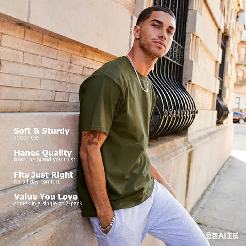 Men's Quick Dry Short Sleeve T-Shirt Moisture Wicking round Neck Gym Running Sport Shirt Lightweight Training Exercise Top