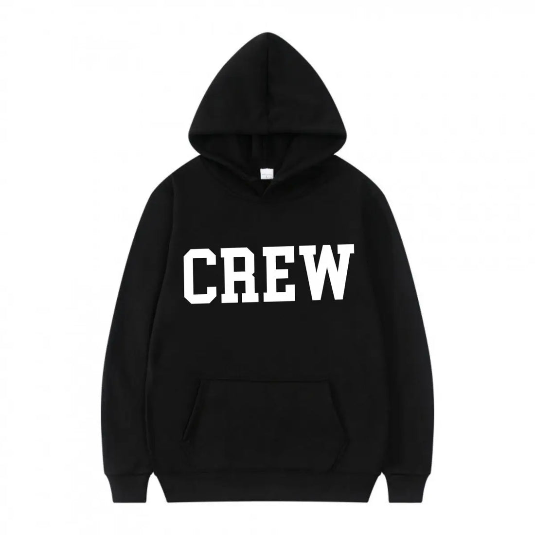 Bold “CREW” Statement Men Women Fashion Hip Hop Pullovers Sweatshirt Vintage - ATFH