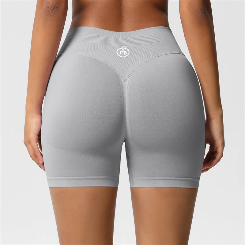 Women Bum Three Waist Sections Sports Shaping Shorts Seamless Sports Shorts For Women Cycling Jogging Fitness High Waist Push Up Tahsi Fashion House
