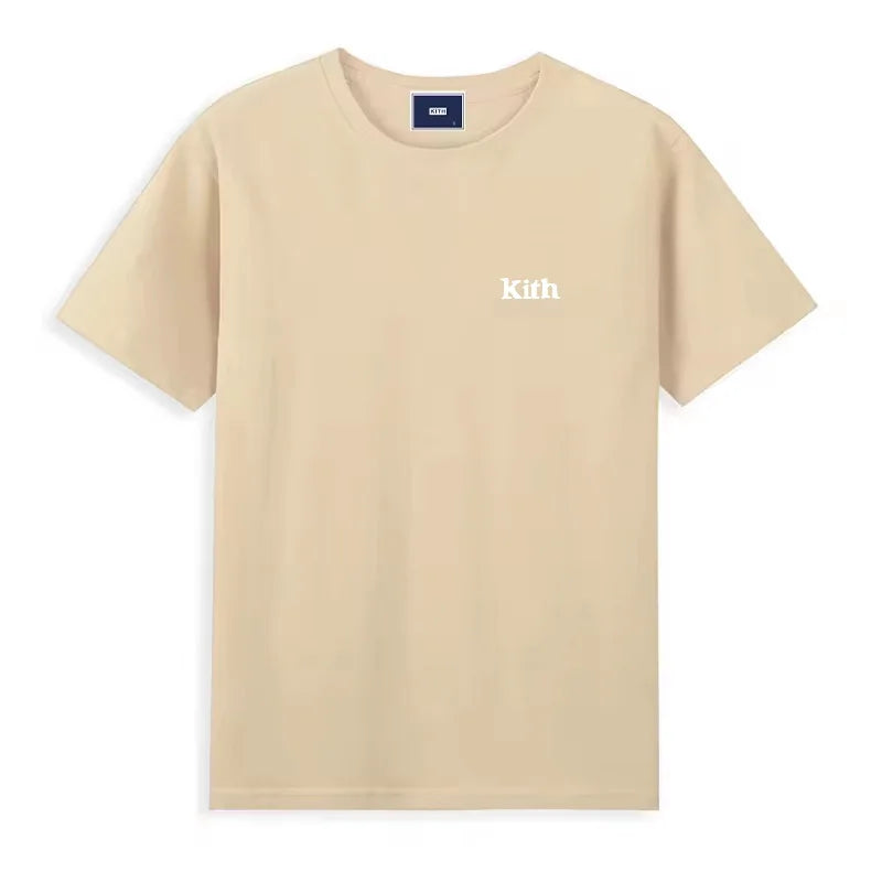 Hot sales Men Women Pure Cotton Embroidery T-Shirt Short Sleeve Tees Simple Solid Fashion Brand Exports Japan style ATFH