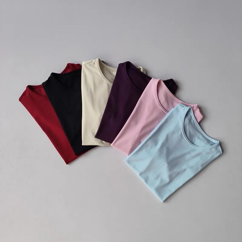Women's Outdoor Sports Shirt Yoga Wear Fitness T-Shirt Quick Dry Running T-Shirt Workout Top Female Sportswear Exercise Clothing - ATFH