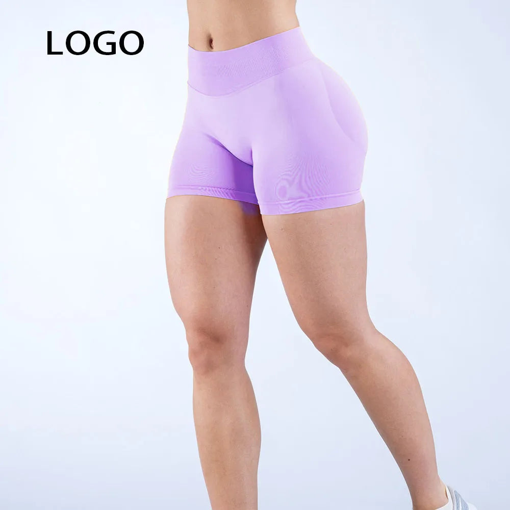 D  LOGO  Summer Running Sports Shorts Women Buttock Lift Leggings Women Cycling Slim Fit Workout Shorts High Waist Yoga Shorts
