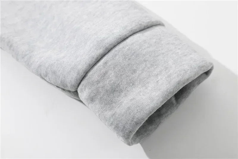 Autumn Velvet Plus Size Letter Efected Hoodie Women Man Sweatshirts Harajuku Fashion Casual Streetwear Clothing 15 Colors 411 - ATFH