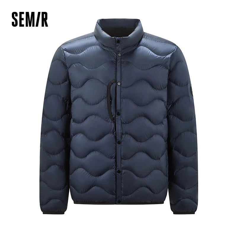 Semir Men Down Jacket 2026 Winter Cold Weather Everyday Style Outdoor Layer Warm Insulation Clean Silhouette Cold Weather Wear