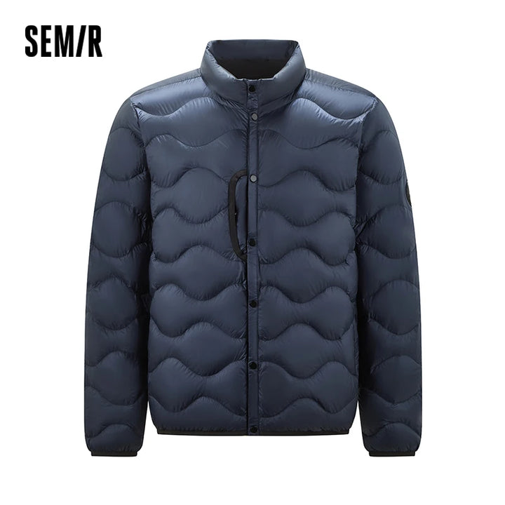Semir Men Down Jacket 2026 Winter Cold Weather Everyday Style Outdoor Layer Warm Insulation Clean Silhouette Cold Weather Wear