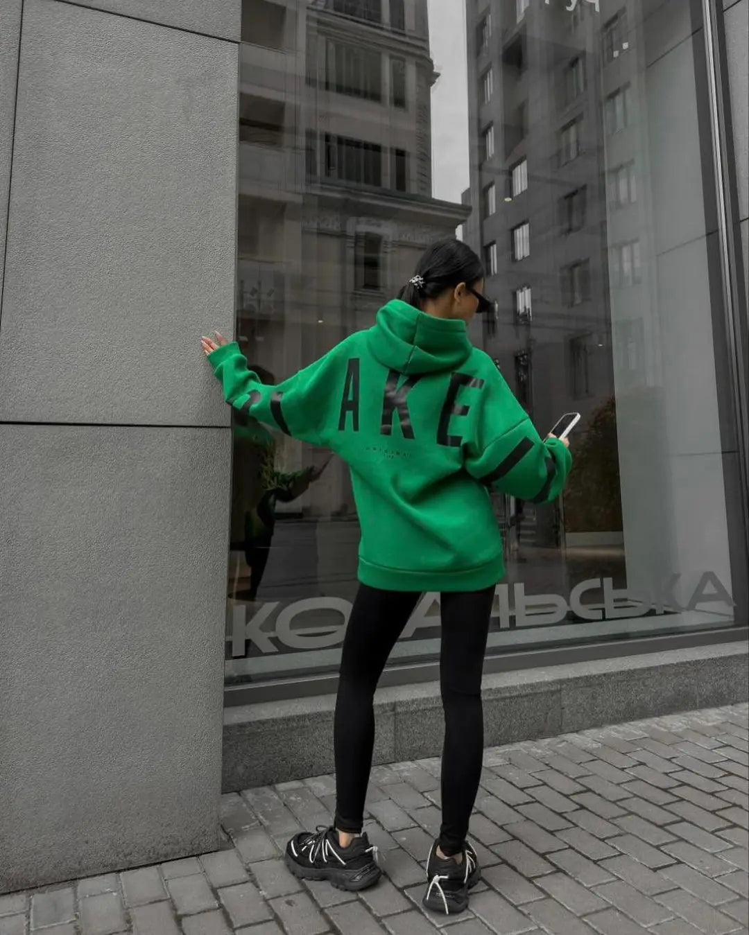 Y2K New in Hoodies & Sweatshirts Winter Fashion Printed Thickened Versatile Long Sleeve Baggy Hoodies Woman Clothing - ATFH