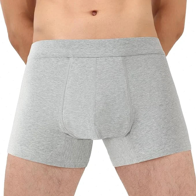 4Pcs Mens Plus Size Underwear Cotton Boxers Briefs Man Breathable Underpants Teenagers Comfortable Solid Shorts Boxers Hombre
