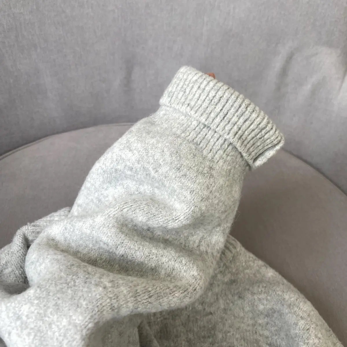 Oversized Letter-print Crew Neck Sweater for Women New Autumn/winter Style Loose and Soft Knitwear - ATFH