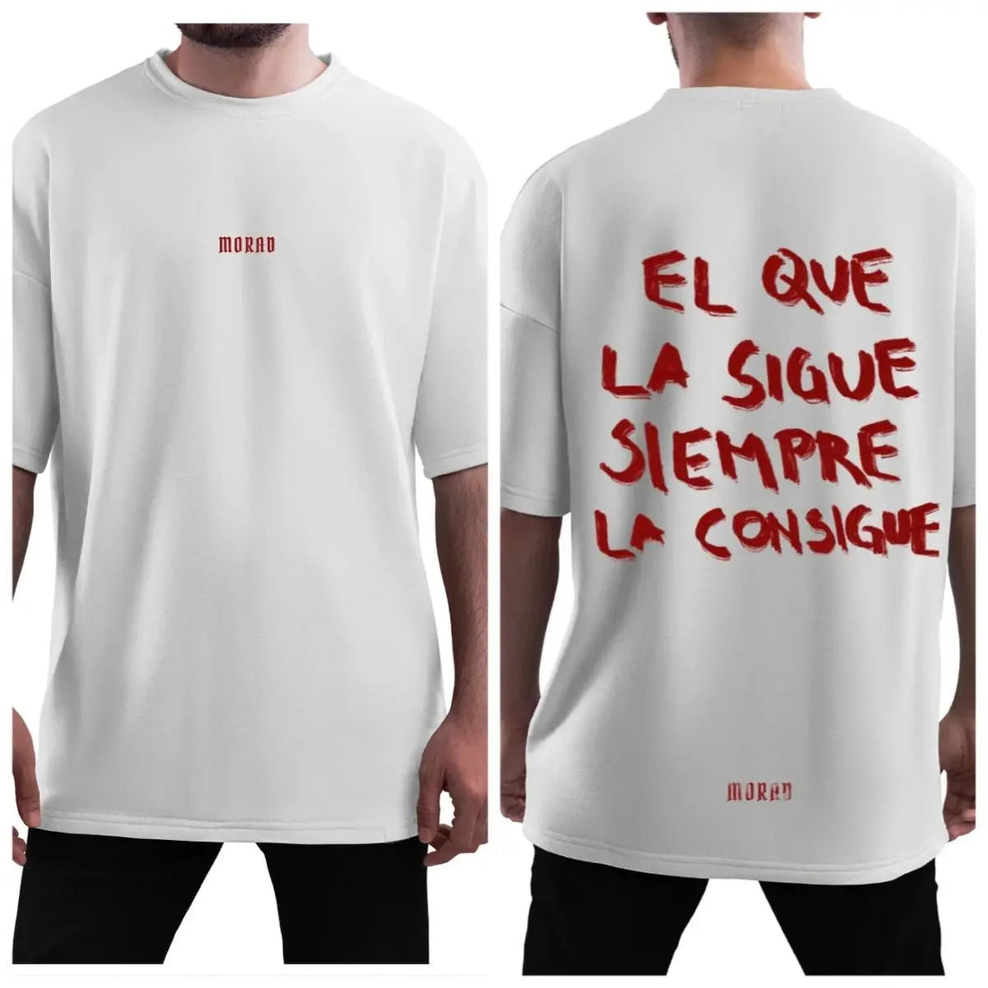 Morad Sigue Tour Album T Shirt Men Women High Quality Cotton Tee Shirt Fashion Hip Hop Short Sleeve T-shirts Streetwear ATFH